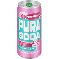 Pura Sparkling Soda - Pomegrante